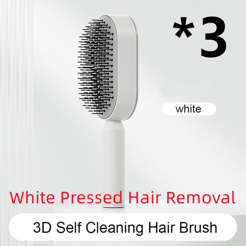 "Self-Cleaning Hair Brush for Women – One-Key Hair Loss Control, Airbag Scalp Massage & Anti-Static Comb" - SHIFRAH NERIAH BEAUTY