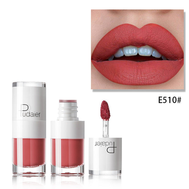 Lipstick 16 color white bottle matte lip gloss lasting moisturizing - SHIFRAH NERIAH BEAUTY