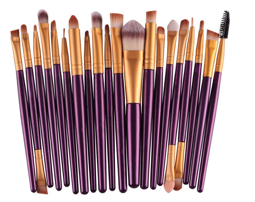 "All-in-One Professional Makeup Brush Set – Loose Powder, Blush & Eye Shadow Brushes" - SHIFRAH NERIAH BEAUTY