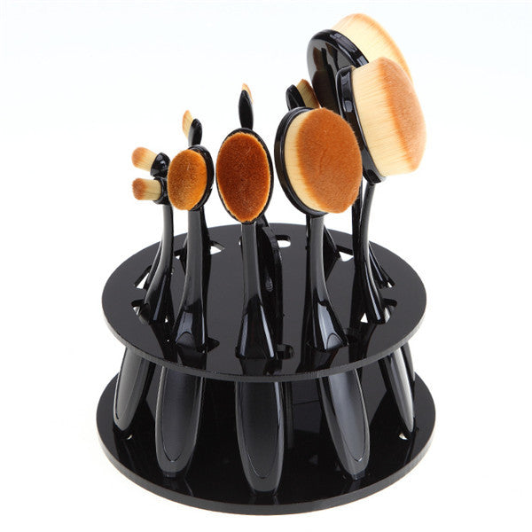 Round makeup brush holder - SHIFRAH NERIAH BEAUTY