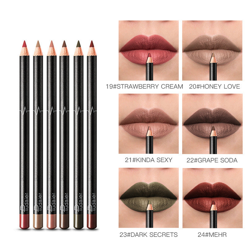 36 Color Lip Liner Waterproof Non-smudge Nude Color - SHIFRAH NERIAH BEAUTY