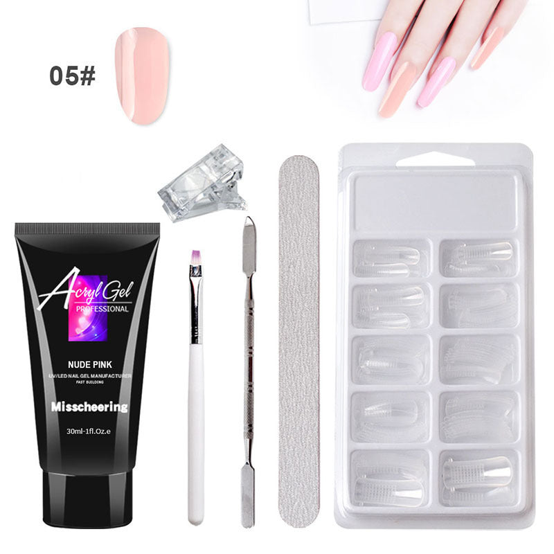 **"Painless Crystal Gel Set: Quick & Easy Nail Extensions Without Paper Holders"** - SHIFRAH NERIAH BEAUTY