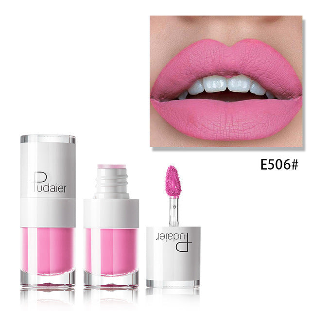 Lipstick 16 color white bottle matte lip gloss lasting moisturizing - SHIFRAH NERIAH BEAUTY