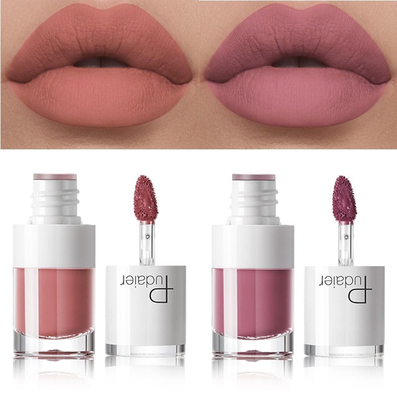 Lipstick 16 color white bottle matte lip gloss lasting moisturizing - SHIFRAH NERIAH BEAUTY