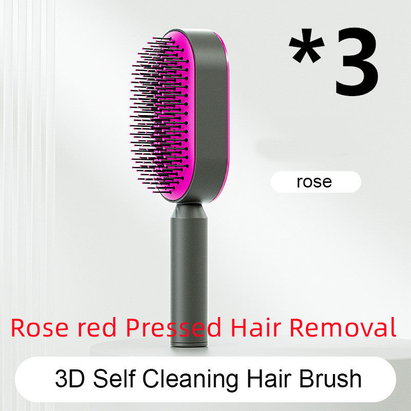 "Self-Cleaning Hair Brush for Women – One-Key Hair Loss Control, Airbag Scalp Massage & Anti-Static Comb" - SHIFRAH NERIAH BEAUTY