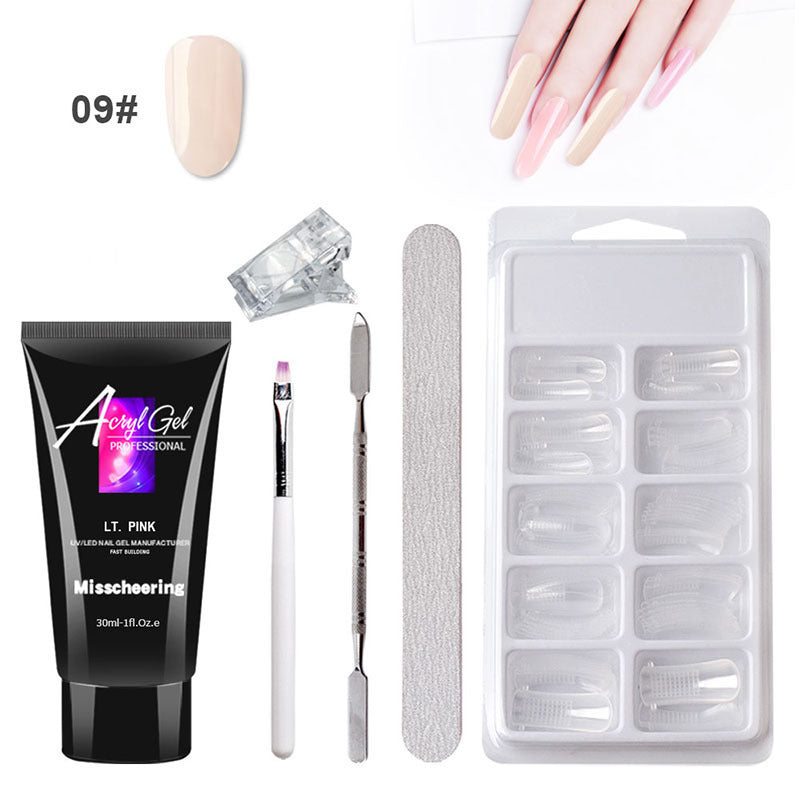 **"Painless Crystal Gel Set: Quick & Easy Nail Extensions Without Paper Holders"** - SHIFRAH NERIAH BEAUTY