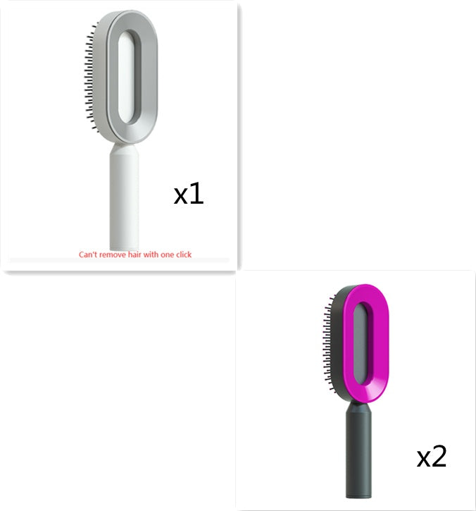 "Self-Cleaning Hair Brush for Women – One-Key Hair Loss Control, Airbag Scalp Massage & Anti-Static Comb" - SHIFRAH NERIAH BEAUTY