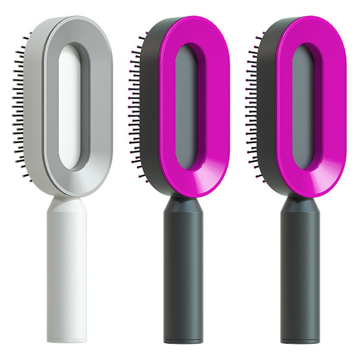 "Self-Cleaning Hair Brush for Women – One-Key Hair Loss Control, Airbag Scalp Massage & Anti-Static Comb" - SHIFRAH NERIAH BEAUTY