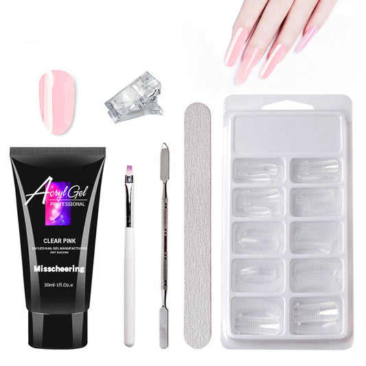 **"Painless Crystal Gel Set: Quick & Easy Nail Extensions Without Paper Holders"** - SHIFRAH NERIAH BEAUTY