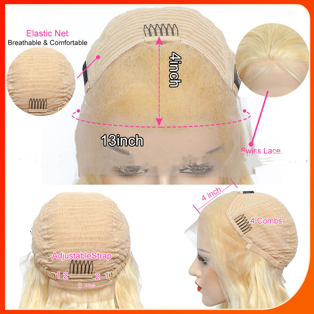 Real Wig 613 Straight Frontal Lace 13X4 Head Cover Lace Frontal Wig - SHIFRAH NERIAH BEAUTY