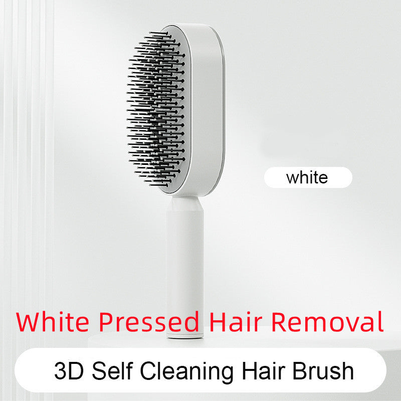 "Self-Cleaning Hair Brush for Women – One-Key Hair Loss Control, Airbag Scalp Massage & Anti-Static Comb" - SHIFRAH NERIAH BEAUTY