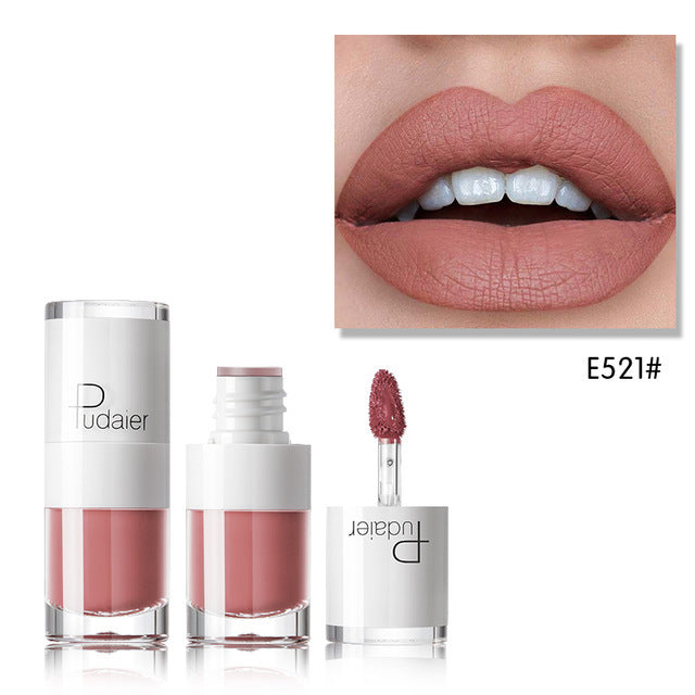 Lipstick 16 color white bottle matte lip gloss lasting moisturizing - SHIFRAH NERIAH BEAUTY