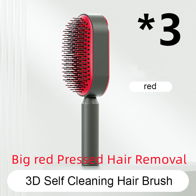 "Self-Cleaning Hair Brush for Women – One-Key Hair Loss Control, Airbag Scalp Massage & Anti-Static Comb" - SHIFRAH NERIAH BEAUTY