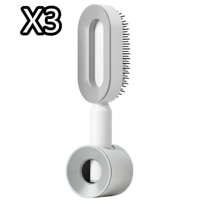 "Self-Cleaning Hair Brush for Women – One-Key Hair Loss Control, Airbag Scalp Massage & Anti-Static Comb" - SHIFRAH NERIAH BEAUTY