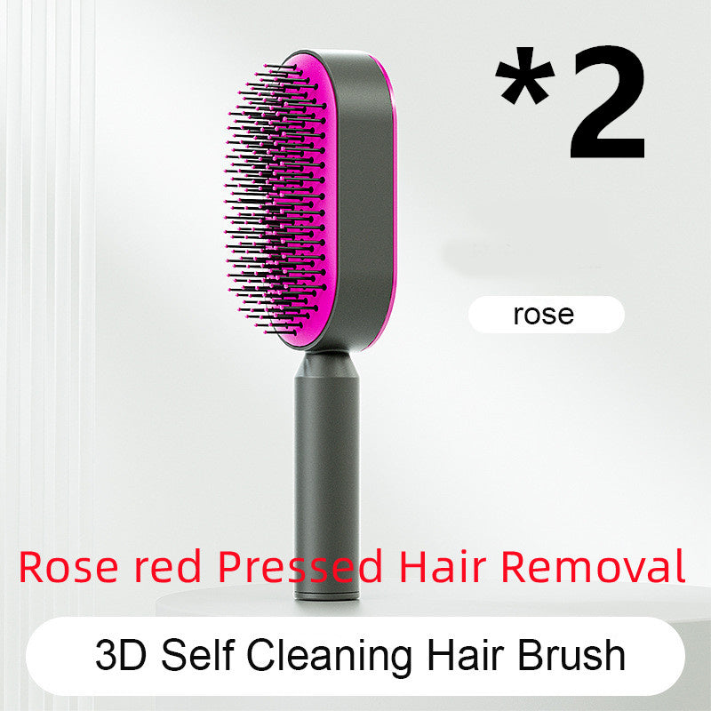 "Self-Cleaning Hair Brush for Women – One-Key Hair Loss Control, Airbag Scalp Massage & Anti-Static Comb" - SHIFRAH NERIAH BEAUTY