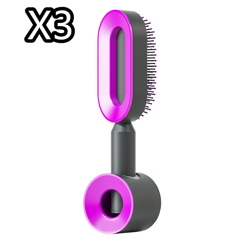 "Self-Cleaning Hair Brush for Women – One-Key Hair Loss Control, Airbag Scalp Massage & Anti-Static Comb" - SHIFRAH NERIAH BEAUTY