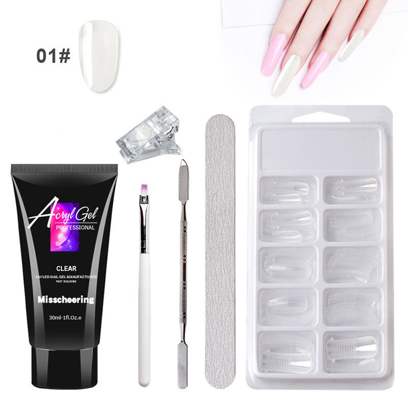 **"Painless Crystal Gel Set: Quick & Easy Nail Extensions Without Paper Holders"** - SHIFRAH NERIAH BEAUTY