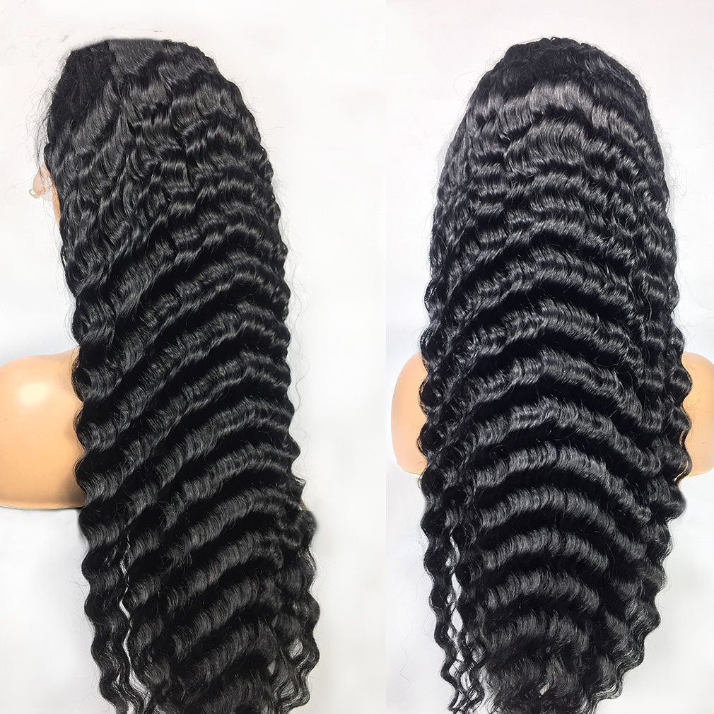 Human Hair 28 30 Deep Wave Lace Frontal Wigs 13 4 Front Wigs - SHIFRAH NERIAH BEAUTY