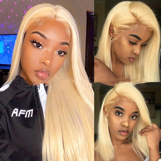 Real Wig 613 Straight Frontal Lace 13X4 Head Cover Lace Frontal Wig - SHIFRAH NERIAH BEAUTY