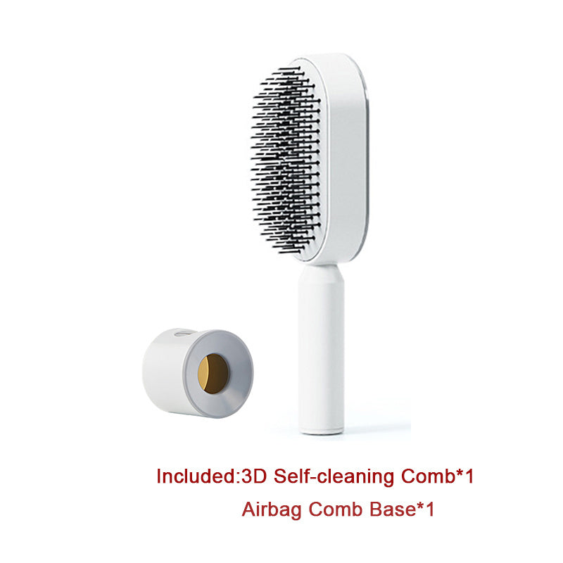 "Self-Cleaning Hair Brush for Women – One-Key Hair Loss Control, Airbag Scalp Massage & Anti-Static Comb" - SHIFRAH NERIAH BEAUTY