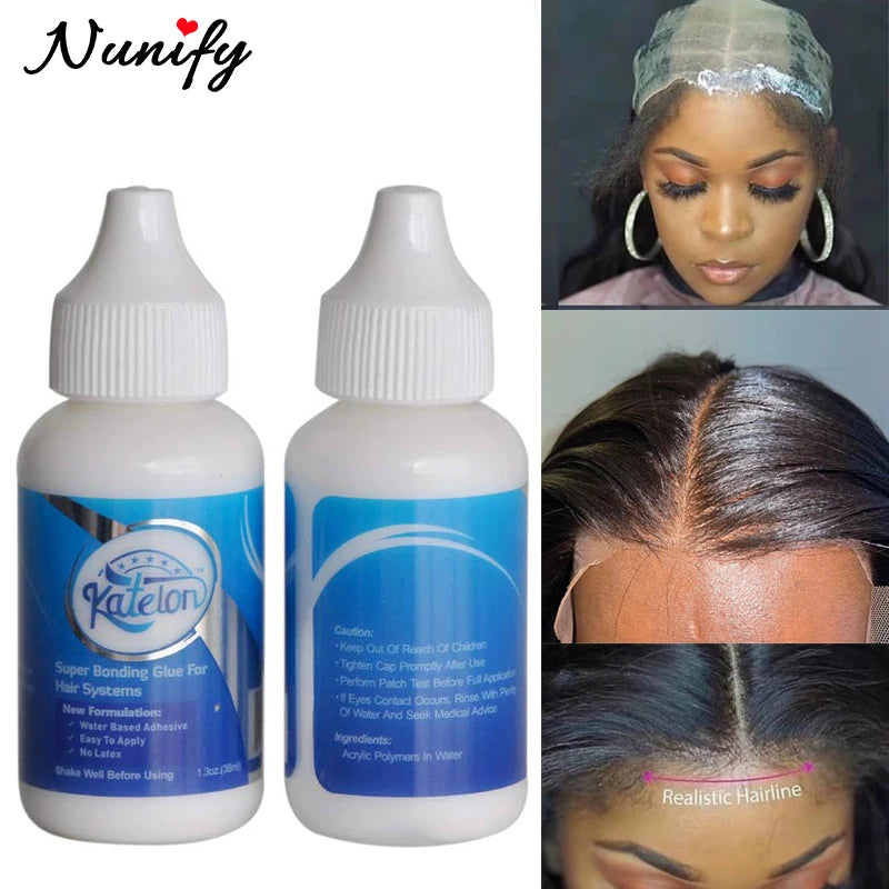 Lace Front Wig Glue Extra Hold Waterproof 38ml Super Bonding Adhesive Glue For Wig Cap 1Pcs Hair Glue Hair Styling Tools 1.3Oz - SHIFRAH NERIAH BEAUTY