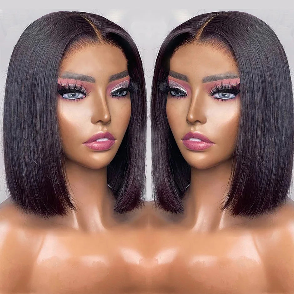 Wear And Go Bob Wigs For Women Human Hair 180% Straight Glueless Wig - SHIFRAH NERIAH BEAUTY