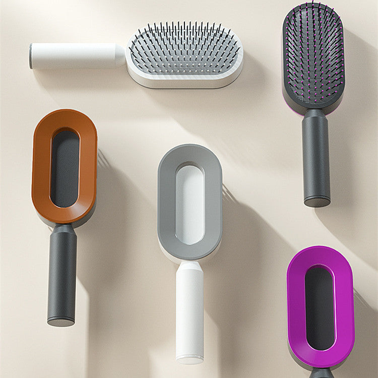 "Self-Cleaning Hair Brush for Women – One-Key Hair Loss Control, Airbag Scalp Massage & Anti-Static Comb" - SHIFRAH NERIAH BEAUTY