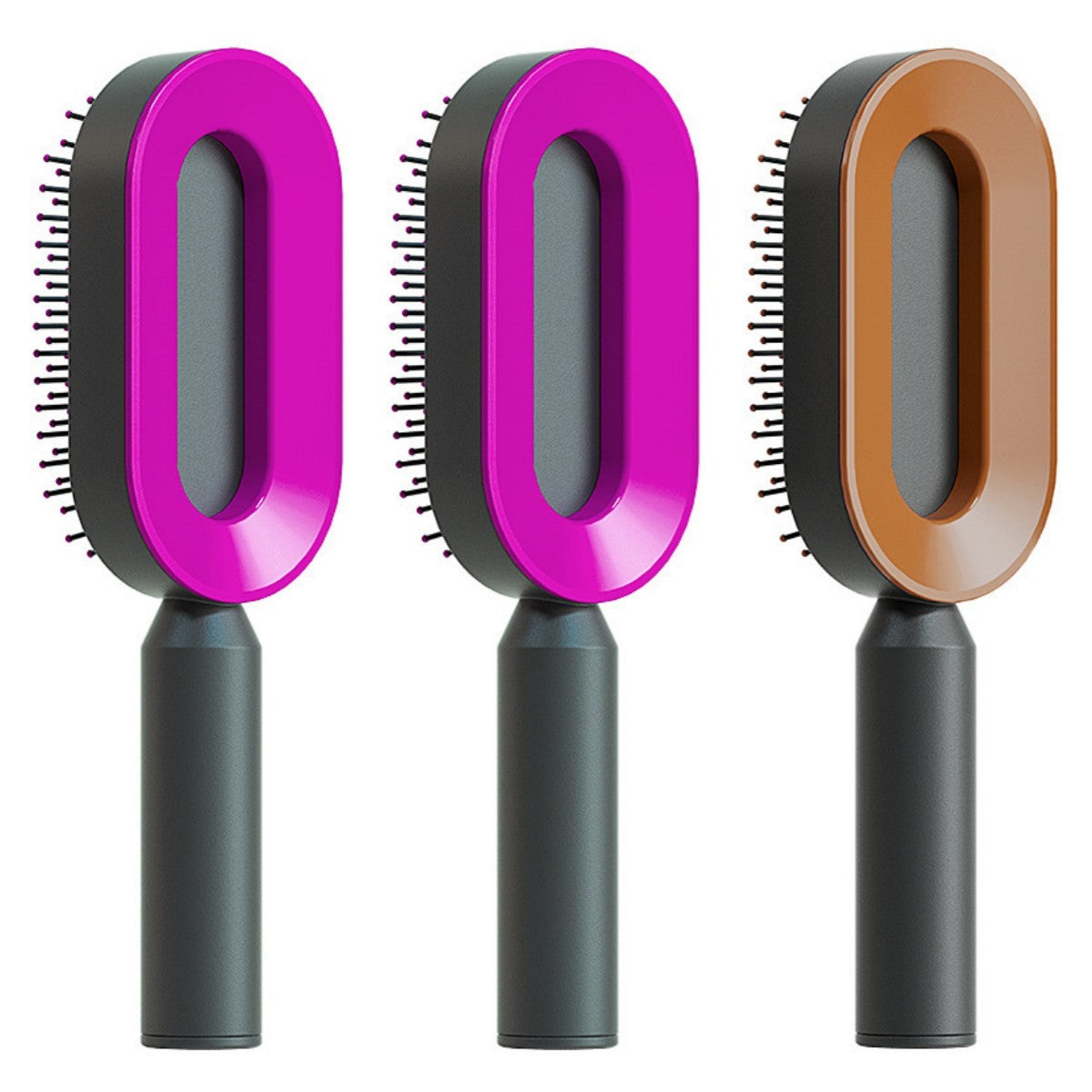 "Self-Cleaning Hair Brush for Women – One-Key Hair Loss Control, Airbag Scalp Massage & Anti-Static Comb" - SHIFRAH NERIAH BEAUTY