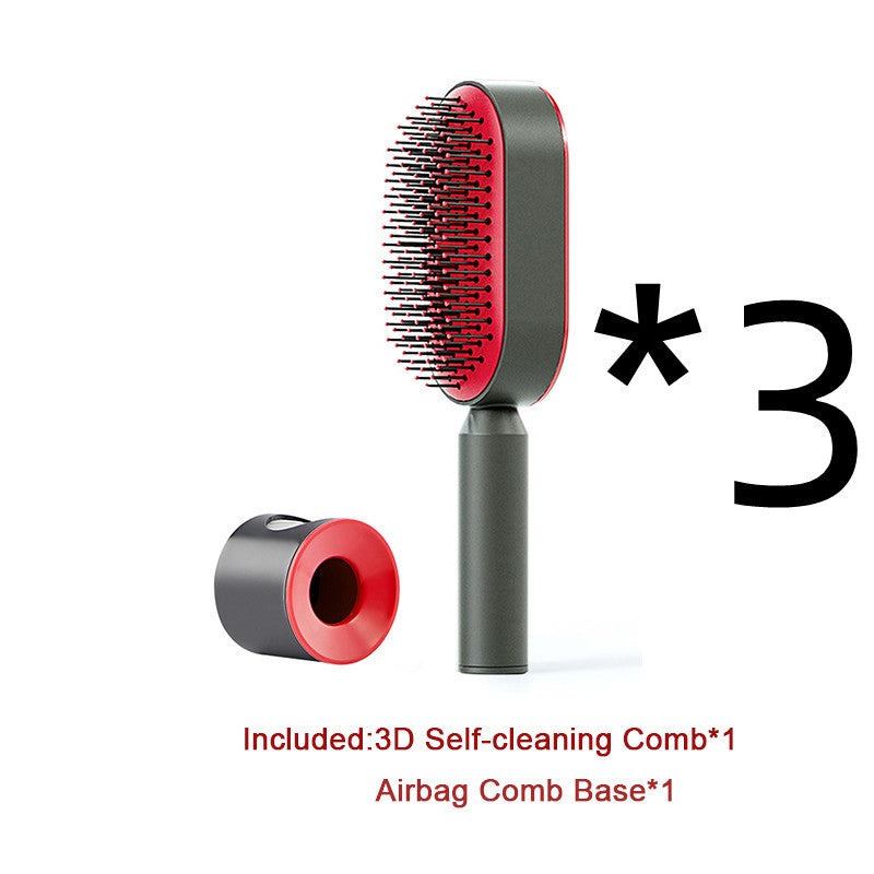 "Self-Cleaning Hair Brush for Women – One-Key Hair Loss Control, Airbag Scalp Massage & Anti-Static Comb" - SHIFRAH NERIAH BEAUTY