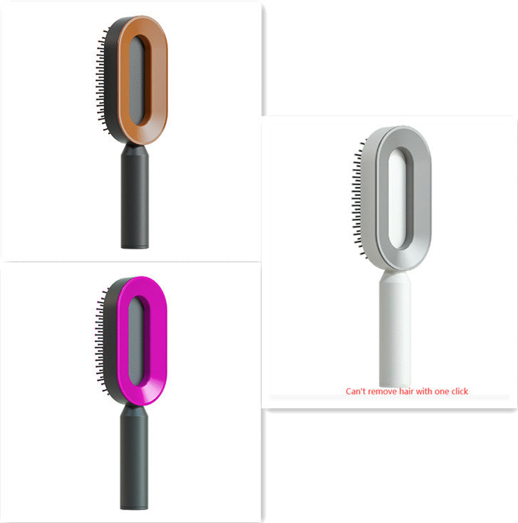 "Self-Cleaning Hair Brush for Women – One-Key Hair Loss Control, Airbag Scalp Massage & Anti-Static Comb" - SHIFRAH NERIAH BEAUTY