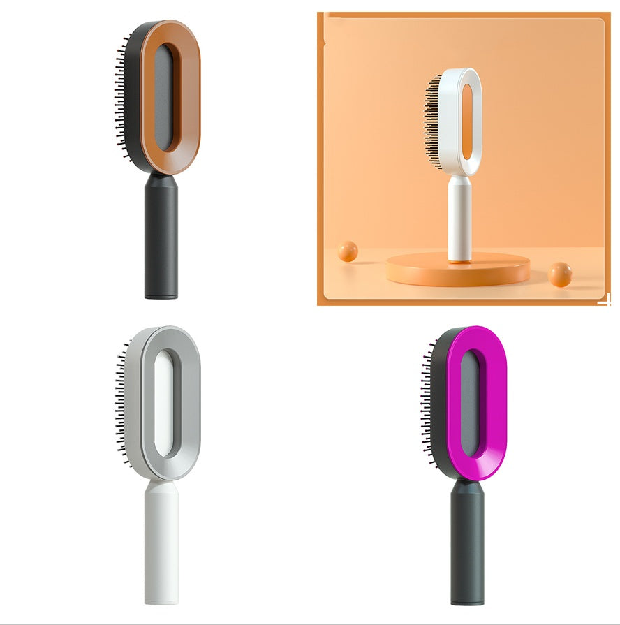 "Self-Cleaning Hair Brush for Women – One-Key Hair Loss Control, Airbag Scalp Massage & Anti-Static Comb" - SHIFRAH NERIAH BEAUTY