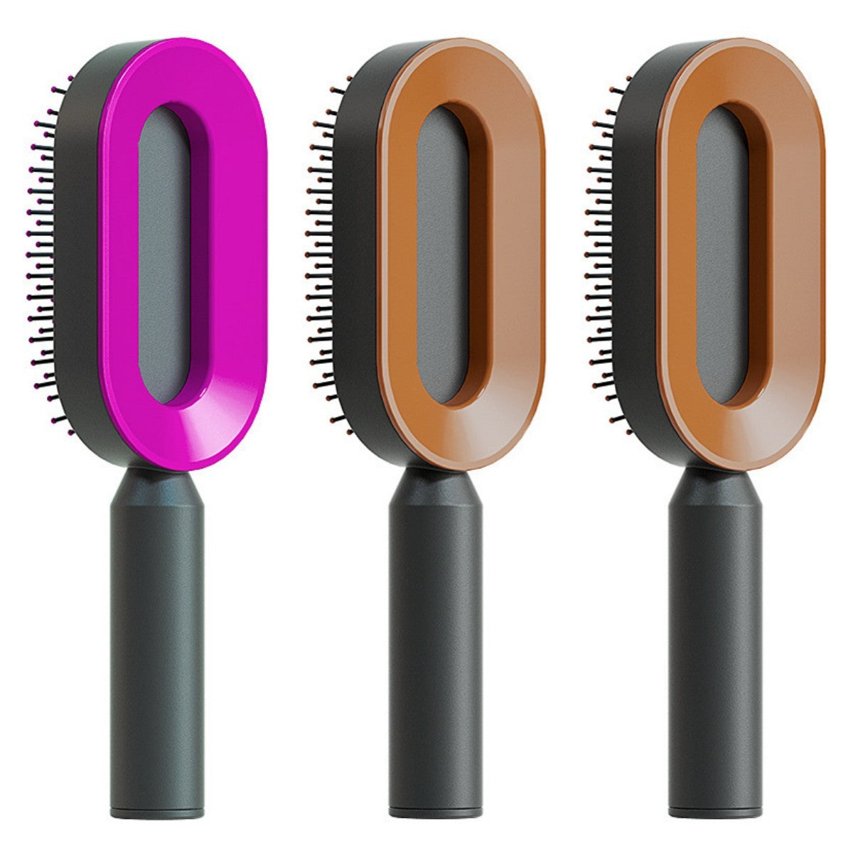 "Self-Cleaning Hair Brush for Women – One-Key Hair Loss Control, Airbag Scalp Massage & Anti-Static Comb" - SHIFRAH NERIAH BEAUTY