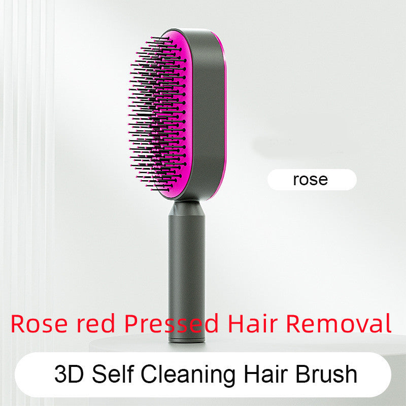 "Self-Cleaning Hair Brush for Women – One-Key Hair Loss Control, Airbag Scalp Massage & Anti-Static Comb" - SHIFRAH NERIAH BEAUTY