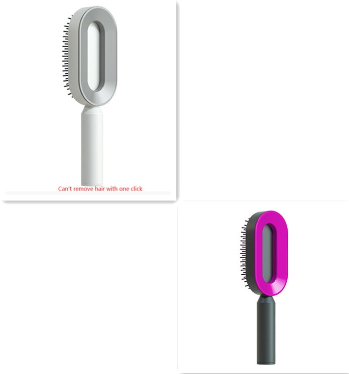 "Self-Cleaning Hair Brush for Women – One-Key Hair Loss Control, Airbag Scalp Massage & Anti-Static Comb" - SHIFRAH NERIAH BEAUTY